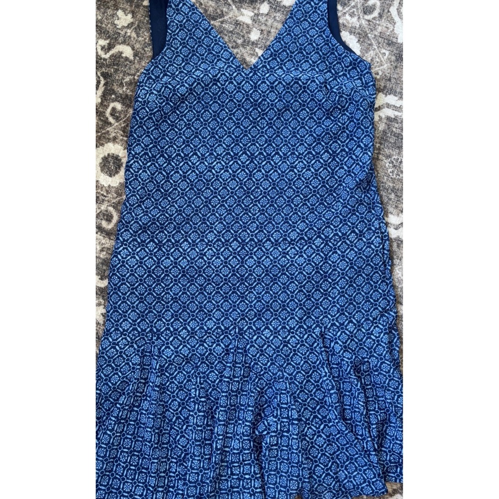 Ralph Lauren Dress Womens Size 2 blue sleeveless pockets ruffle lined - Picture 1 of 9